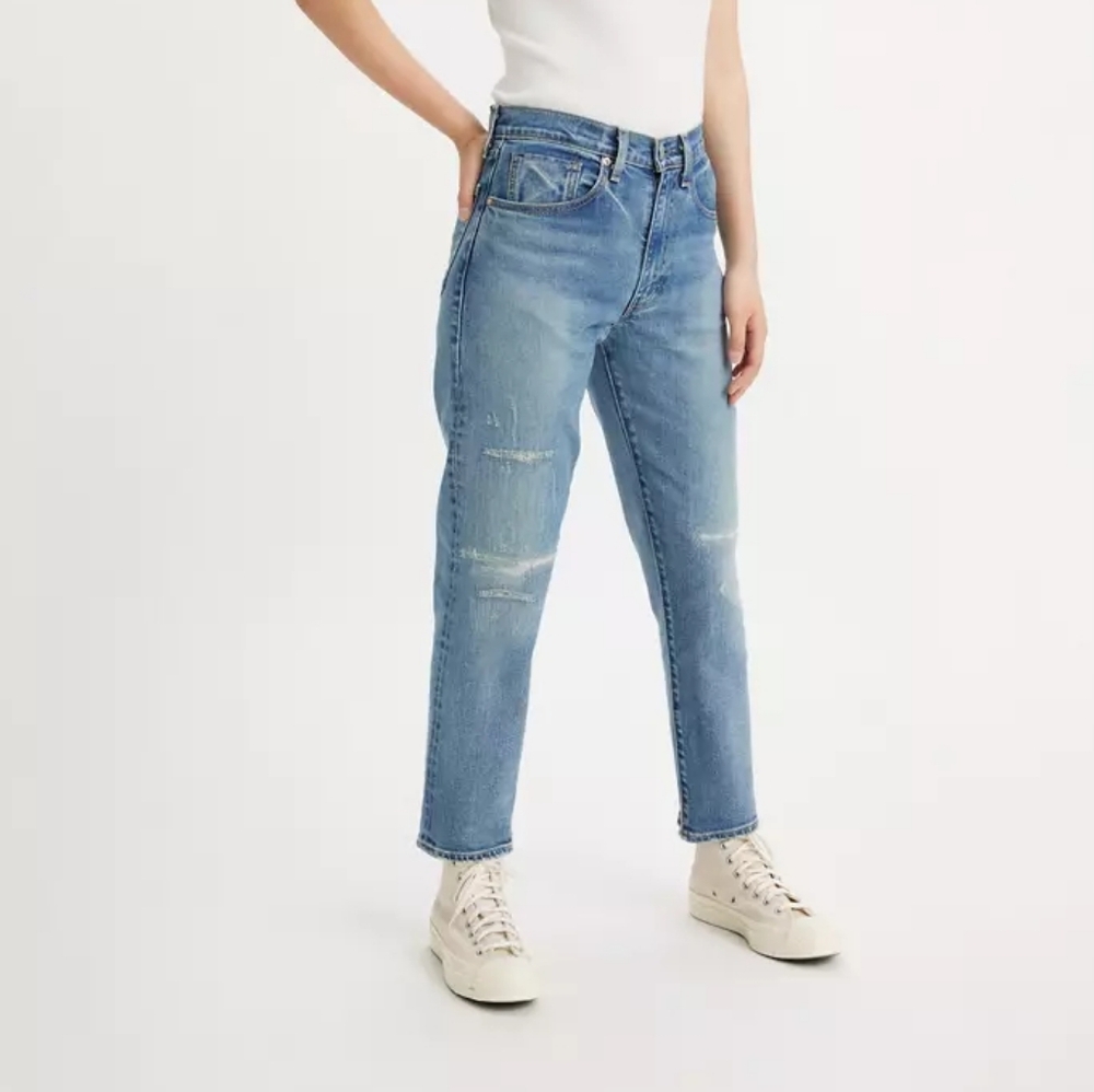 Levi's Custom Made In Japan Borrowed From The Boys High-Rise Selvedge Jean 24x30